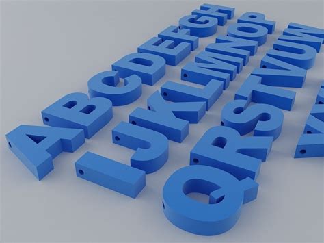Text sa STL 3D Model .